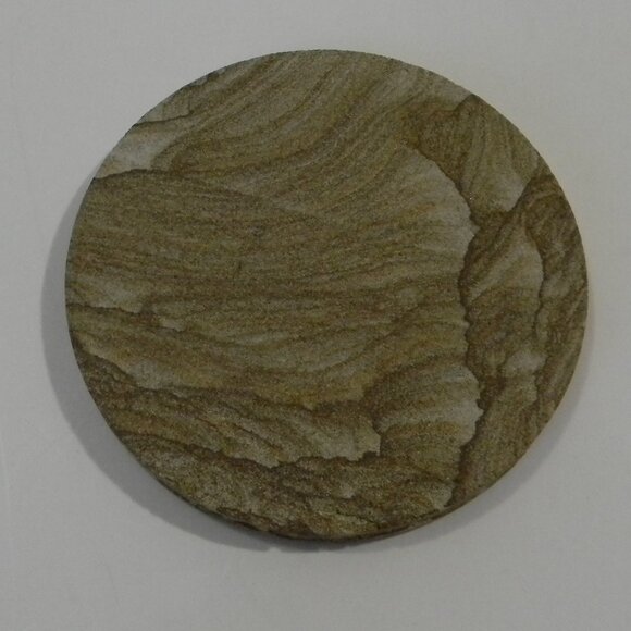 Stone coaster set of 4 Round Organic Cork Bottom NEW - Picture 2 of 3